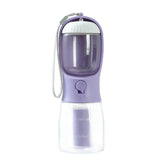 3-in-1 Portable Pet Water & Food Cup with Waste Bag Dispenser - Travel Bottle