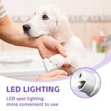 LED Pet Nail Clippers - USB Rechargeable with Safety Guard & Quick Sensor