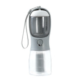 3-in-1 Portable Pet Water & Food Cup with Waste Bag Dispenser - Travel Bottle