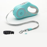 Multi-Functional Retractable Dog Leash with Built-in LED Spotlight & Collar