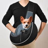 Portable Pet Carrier Crossbody Bag - Outdoor Travel Bag for Small Dogs & Cats