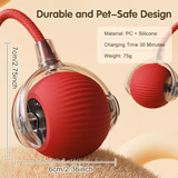 Smart Cat Interactive Ball Toy - USB Rechargeable Rolling Ball with Tail